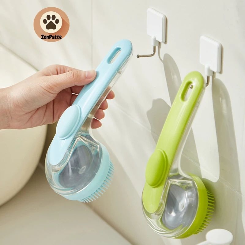Brosse de Bain Multi-fonction en Silicone pour Chiens et Chats