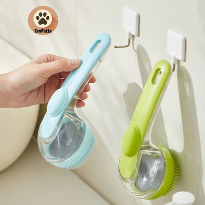 Brosse de Bain Multi-fonction en Silicone pour Chiens et Chats